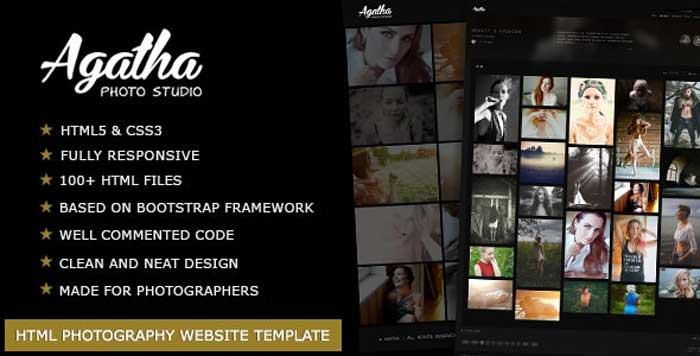 Agatha v1.7 - Photography Portfolio Website Template download free