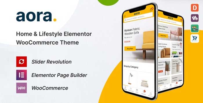 Aora v1.1.5 - Home & Lifestyle Elementor WooCommerce Theme FREE DOWLOAD