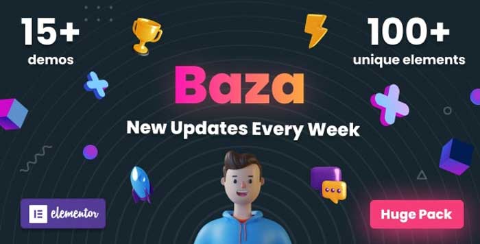 Baza - Creative MultiPurpose WordPress Theme free download