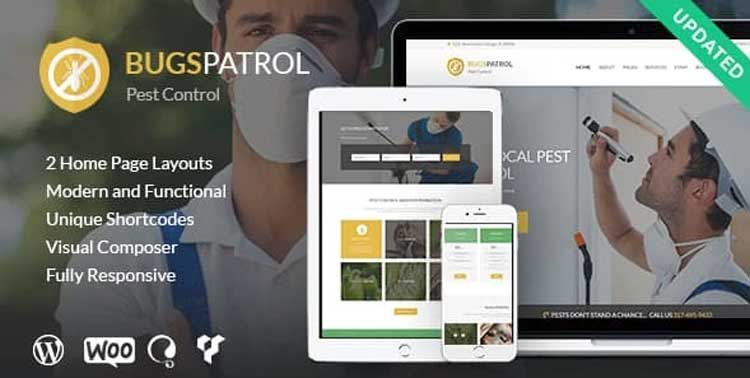 BugsPatrol v1.4.3 - Pest & Insects Control Disinsection Services WordPress Theme free download