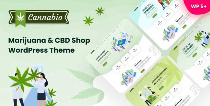 Cannabio v1.8.1 - Marijuana and Cannabis WordPress Theme free dwnload