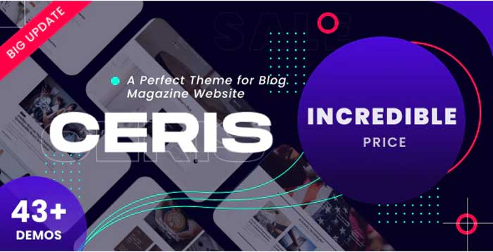 Ceris v3.6 - Magazine & Blog WordPress Theme download free