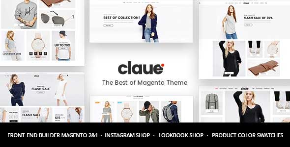 Claue v1.8.4 - Clean, Minimal Magento 2 and 1 Theme free download