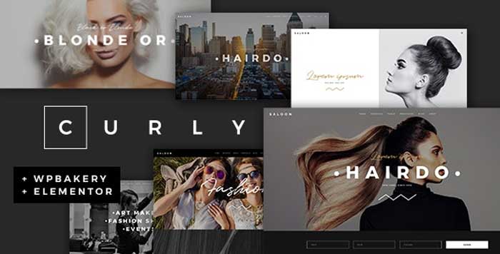 Curly v2.5 - A Stylish Theme for Hairdressers and Hair Salons free download