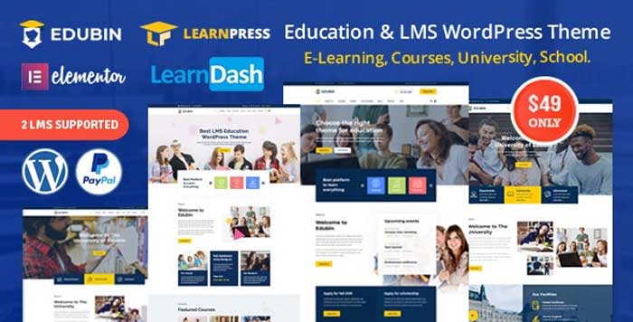 Edubin v8.10.22 - Education LMS WordPress Theme