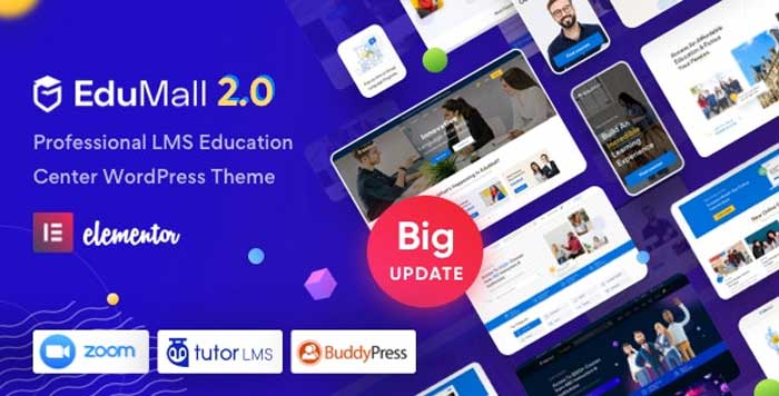 Download free EduMall v2.9.3 - Professional LMS Education Center WordPress Theme