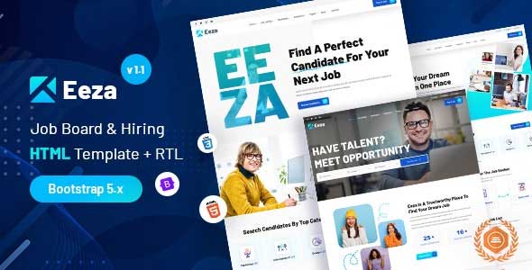 Eeza v1.0 - Job Board & Hiring + Dashboard HTML Template