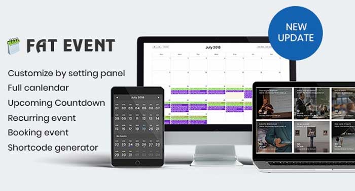 Download Free FAT Event – WordPress Event and Calendar Booking v5.3