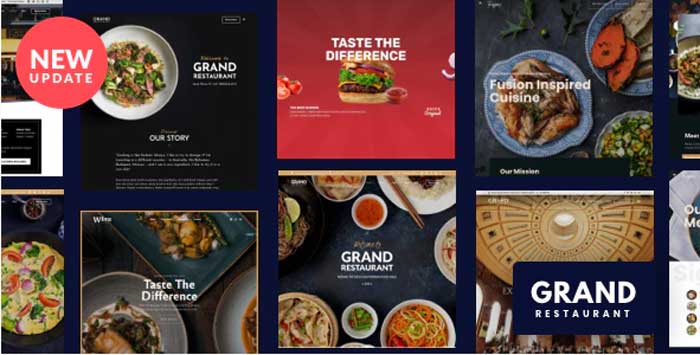 Grand Restaurant WordPress theme free download