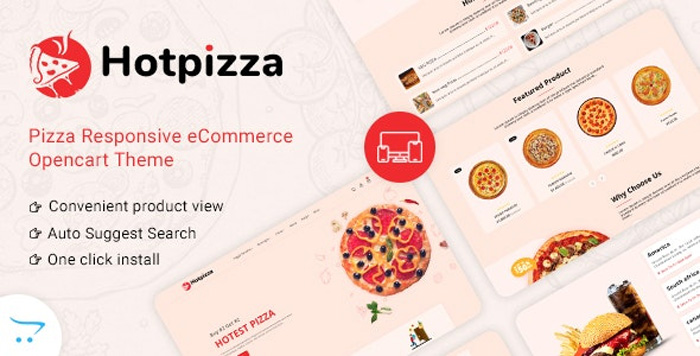HotPizza v1.0 - Pizza & Food Delivery OpenCart Store free download 