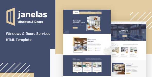 Janelas v1.0 – Windows & Doors Services HTML Template