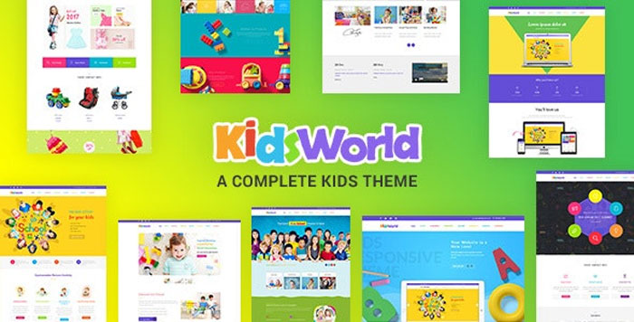 Free download Kids Heaven  - Children WordPress Theme