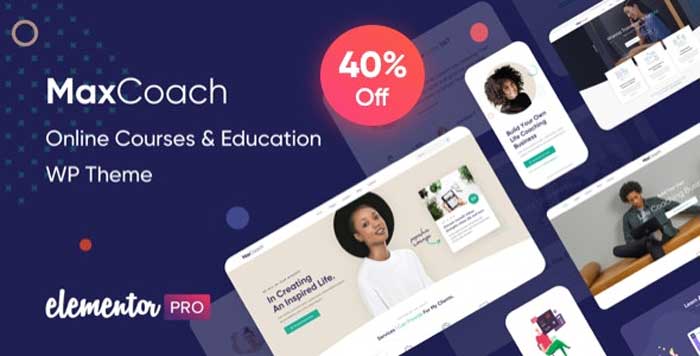 Download free MaxCoach - Online Courses & Education WP Theme