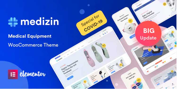 Medizin v1.3.6 - Medical Elementor WooCommerce Theme free download