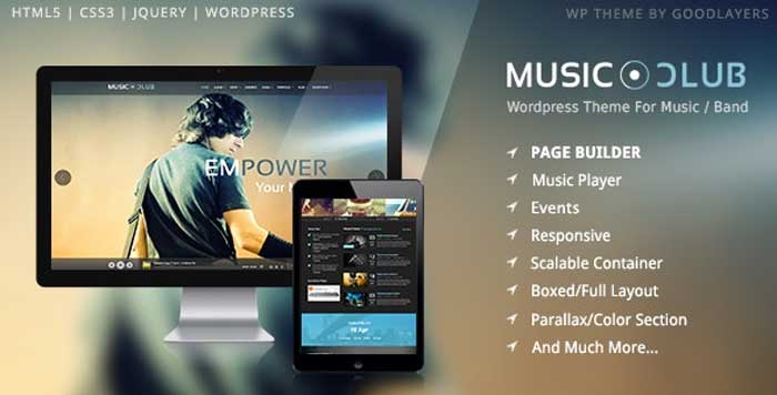 Download free Music Club v1.8.5 - Band | Party WordPress