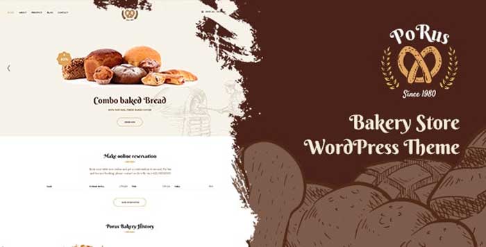 Porus v1.0.5 - Bakery Store WordPress Theme