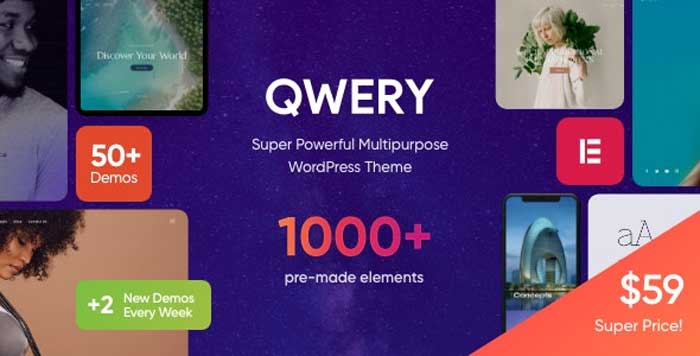 Download free Qwery v1.1.4 - Multi-Purpose Business WordPress Theme + RTL