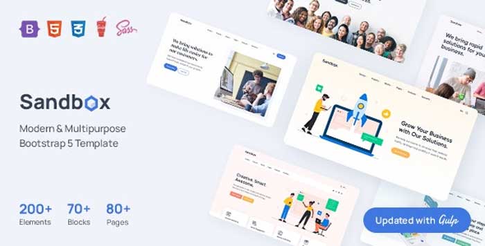 Download free Sandbox - Modern & Multipurpose Bootstrap 5 Template