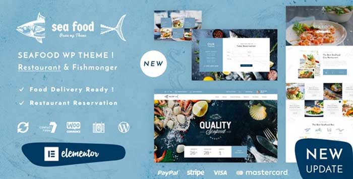 Download free Pesce - Seafood Restaurant WordPress Theme