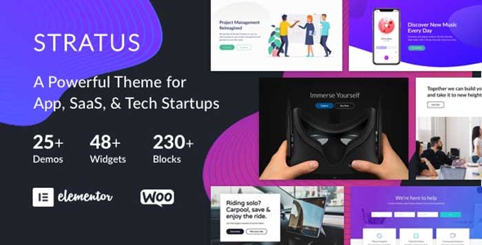 Download free Stratus - App, SaaS & Software Startup Tech Theme