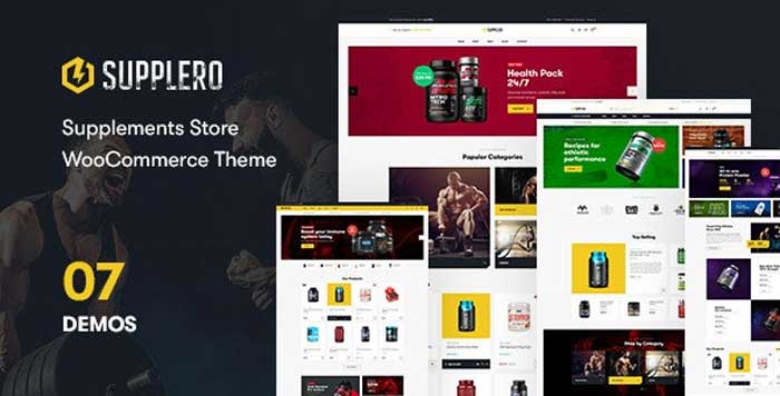 Download Free Supplero - Supplement Store WooCommerce Theme