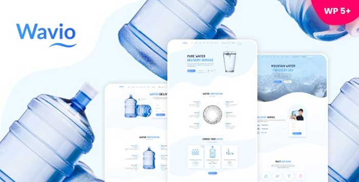 Download free Wavio - Bottled Water Delivery WordPress Theme