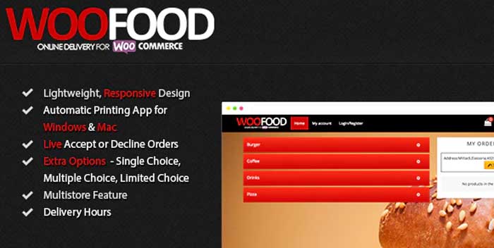 Download Free WooFood – Food Ordering (Delivery/Pickup) Plugin for WooCommerce & Automatic Order Printing v2.6.5 Nulled