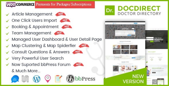 DocDirect v8.1.1 - WordPress Theme for Doctors and Healthcare Directory