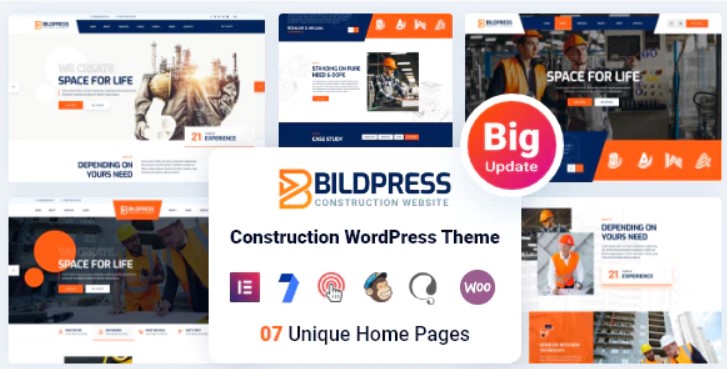 BildPress v1.1.7 - Construction WordPress Theme + RTL