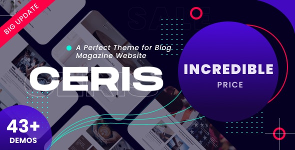 Ceris v3.7 - Magazine & Blog WordPress Theme free download