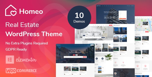 Homeo v1.2.21 - Real Estate WordPress Theme free download