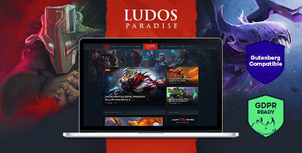 Ludos Paradise v2.0.3 - Gaming Blog & Clan WordPress Theme free download