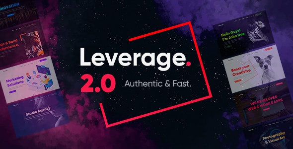 Leverage v2.1.4 - Creative Agency & Portfolio WordPress Theme