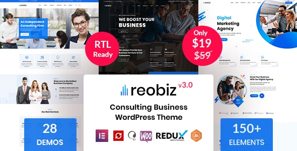 Reobiz v4.7.5 - Consulting Business WordPress Theme