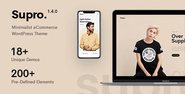 Supro v1.6.7 - Minimalist AJAX WooCommerce WordPress Theme