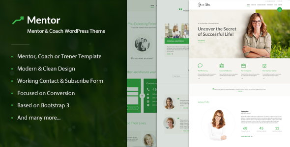 Mentor v2.3 – Personal Development Coach Theme