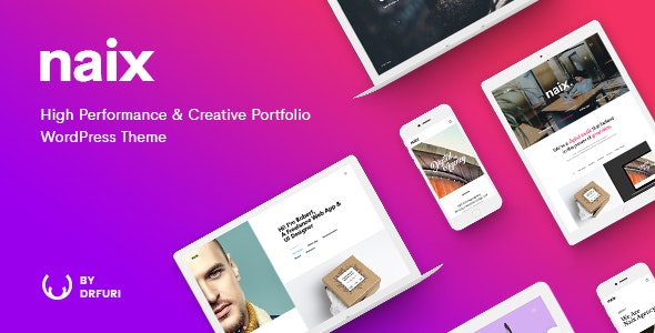 Naix v1.4.0 - Creative & High Performance Portfolio WordPress Theme