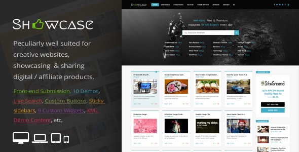 Showcase v3.5 - Responsive WordPress Grid / Masonry Blog Theme