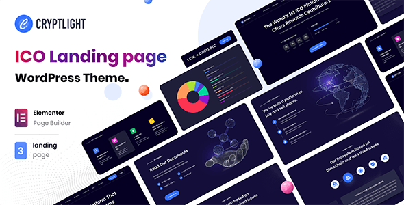 Cryptlight v1.0.4 - ICO Landing Page WordPress Theme