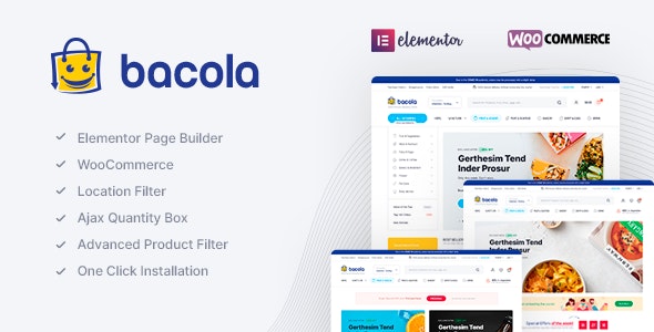  Bacola v1.1.0 - Grocery Store and Food eCommerce Theme